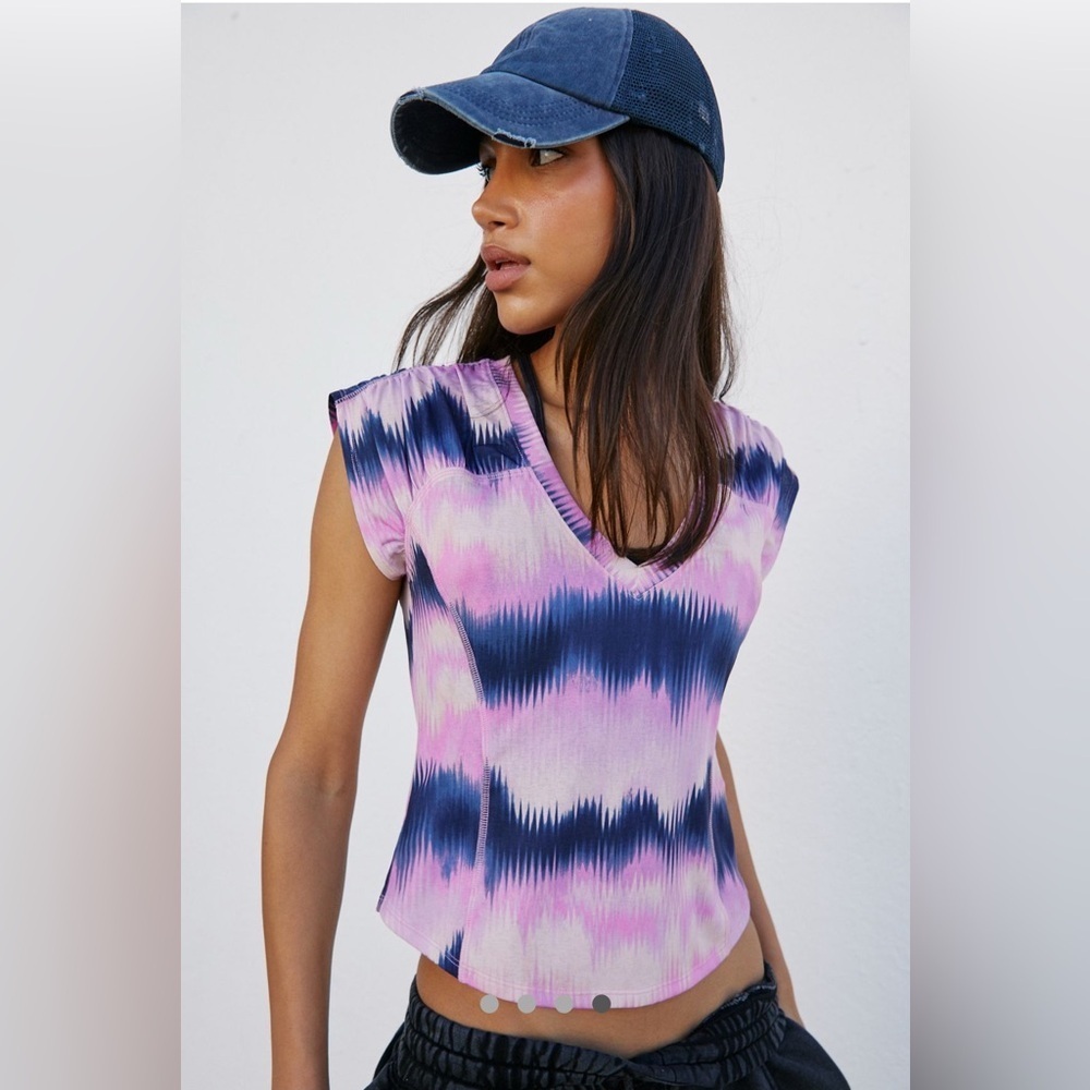 Free People Movement True North Tee Printed NWT